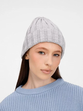 Шапка Metelitsa, серебристо-серый меланж