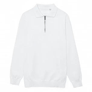 Рубашка поло мужская с длинным рукавом Terrazzo, белая