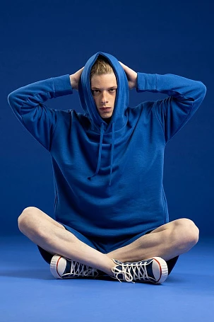 Худи унисекс H2, синее