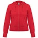 Толстовка женская Hooded Full Zip красная