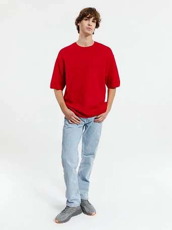 Джемпер с коротким рукавом Siluetti Volumica, красный