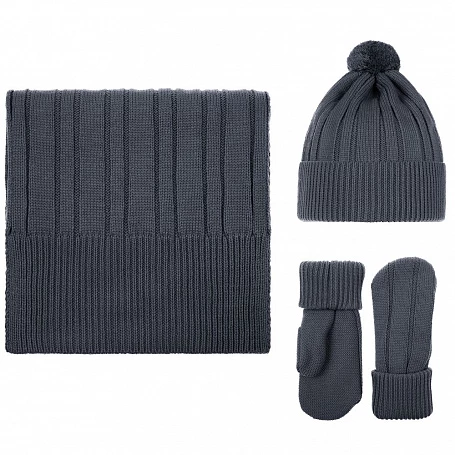 Шапка Knit Beat, темно-серая