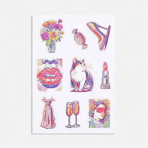 Стикерпак бумажный Thematik, для женщин