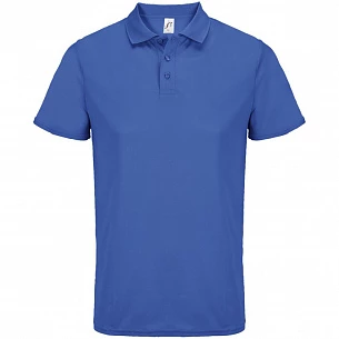 Рубашка поло унисекс Pitcher, ярко-синяя (royal)