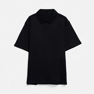 Рубашка поло унисекс Tiimi, черная