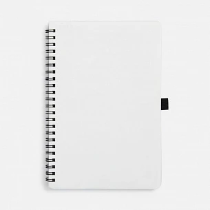 Блокнот на пружине Stone Line, белый