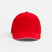 Бейсболка Classic 2.0, красная с белым кантом