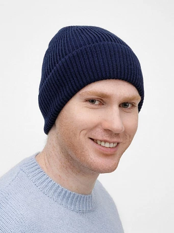 Шапка Nobilis Mono, темно-синяя
