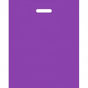 Пакет ПВД 40x50 см с ручкой, фиолетовый