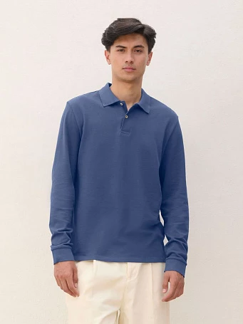 Рубашка поло унисекс с длинным рукавом Pacific LSL, красная