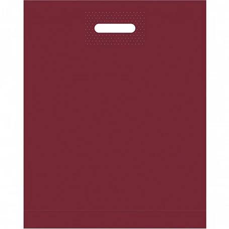 Пакет ПВД 40x50 см с ручкой, бордовый