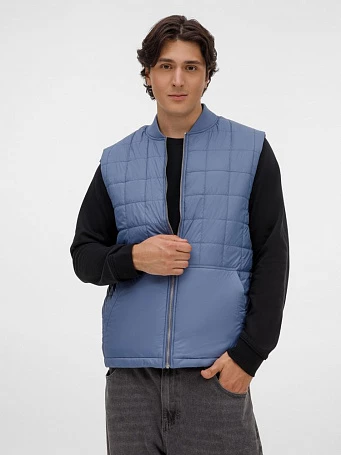 Жилет унисекс Warmbridge, синий (джинс)