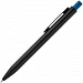 Ручка шариковая Chromatic, черная с синим
