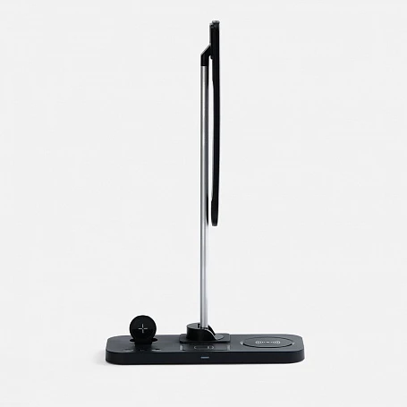 Настольная лампа с беспроводной зарядкой Power Light, черная