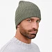 Шапка Catch Match без помпона, зеленая (полынь)