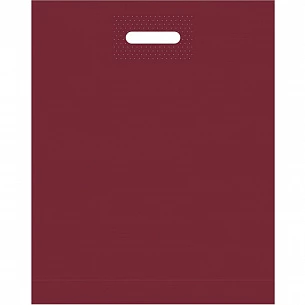 Пакет ПВД 40x50 см с ручкой, бордовый