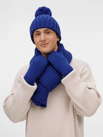 Варежки HappyGo, синие