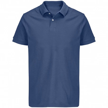 Рубашка поло унисекс Pacific, синяя (джинс)