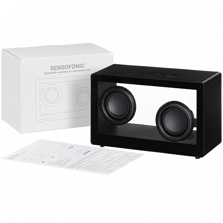 Bluetooth-колонка со светомузыкой Sensofonic, черная