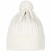 Шапка Knit Beat, белая (молочная)