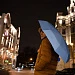Зонт складной Manifest Color со светоотражающим куполом, синий