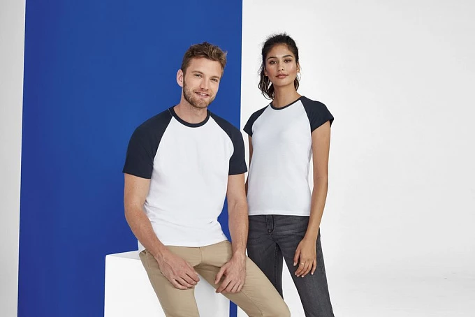 Футболка мужская двухцветная Funky 150, черная с серым меланжем