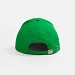 Бейсболка Classic 2.0, ярко-зеленая с белым кантом