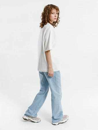 Джемпер с коротким рукавом Siluetti Volumica, молочно-белый