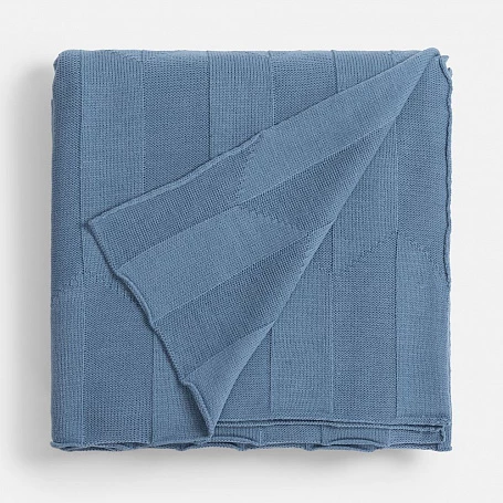 Плед Rombus, синий (дымчатый)