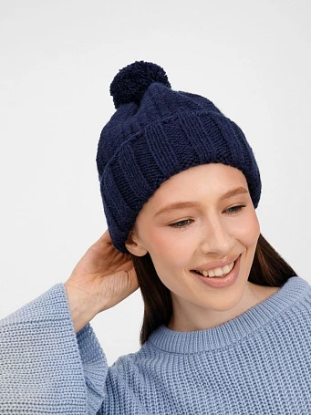 Шапка Frissonelle, темно-синяя