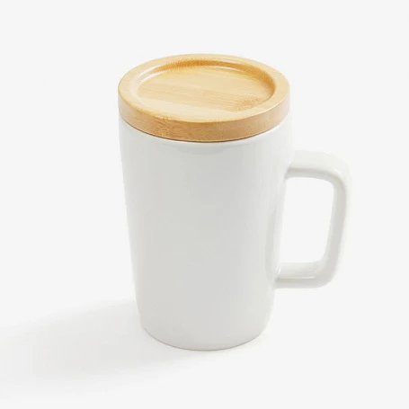 Кружка Vierra с крышкой-костером, белая