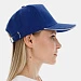 Бейсболка Classic 2.0, ярко-синяя с белым кантом