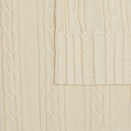 Плед Remitti, белый (молочный)