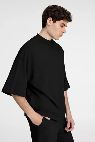 Футболка оверсайз унисекс T9, черная