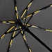 Зонт складной AOC Mini с цветными спицами, желтый
