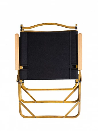 Стул MW02 складной, черный, светлое дерево