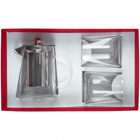 Чайный набор Quadroni в красной коробке