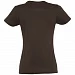 Футболка женская Imperial Women 190, шоколадно-коричневая