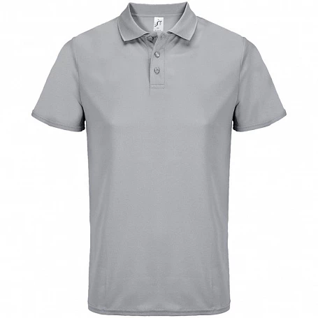 Рубашка поло унисекс Pitcher, серая