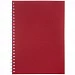Блокнот Salvador в клетку, красный