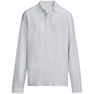 Рубашка поло унисекс с длинным рукавом Pacific LSL, серая