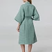 Халат вафельный женский Boho Kimono, зеленая мята
