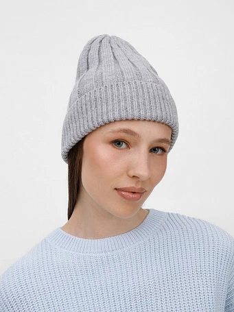 Шапка Bellish, светло-серый меланж