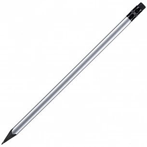 Карандаш простой Triangle Black с ластиком, серебристый