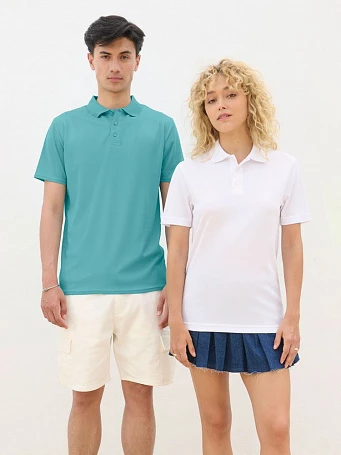 Рубашка поло унисекс Pitcher, белая