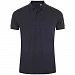 Рубашка поло мужская Brandy Men, темно-синяя с белым