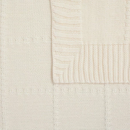 Плед Quadrisma, белый (молочный)