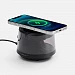 Bluetooth-колонка с подсветкой и беспроводной зарядкой Quantium, черная