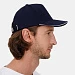 Бейсболка Classic 2.0, темно-синяя с белым кантом