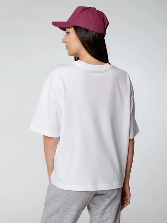 Футболка оверсайз женская Boxy Women, бежевая (льняная)